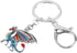 BONSNY Enamel Metal Novelty Fantasy Dragon Dinosaur Keychains For Women Gift Car Purse Rings Charms Lucky Symbol...