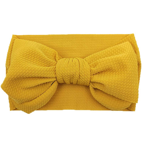 KIDOCHEESE Oversized Bows Baby Girl Headbands with Nylon Elastics, Large Hair Wraps and Accessories for Newborns, Infants, Toddlers...