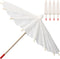 Parasol Mini Umbrella Doll Umbrella, White Blank Paper Parasol Diy Craft Umbrella Drink Umbrellas Cocktail Picks Decorations Dollhouse Cute Tiny U...
