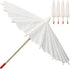 Parasol Mini Umbrella Doll Umbrella, White Blank Paper Parasol Diy Craft Umbrella Drink Umbrellas Cocktail Picks Decorations Dollhouse Cute Tiny U...