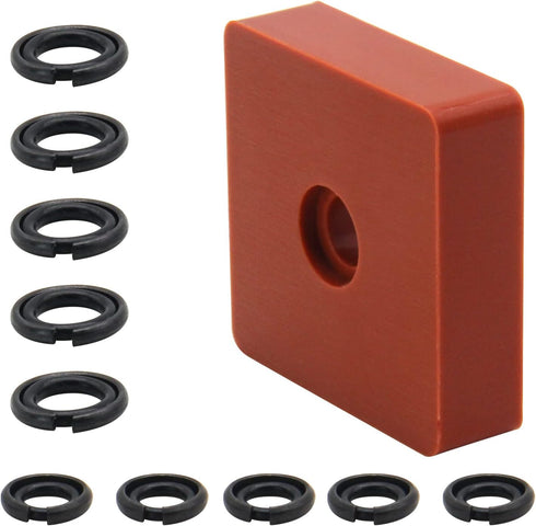 (5+5 Sets) 3/8" & 1/2" Impact Wrench Retainer Rings with O-ring, Fit For Electric/Pneumatic Wrench, Including Anvil Retaining Ring Install Tool...