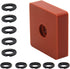 (5+5 Sets) 3/8" & 1/2" Impact Wrench Retainer Rings with O-ring, Fit For Electric/Pneumatic Wrench, Including Anvil Retaining Ring Install Tool...