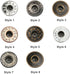 20 Pieces Jeans Button Tack Buttons Snap Fastener Press Studs Metal Replacement Kit with Storage Box, Diameter 17MM(0.67 Inch) (Style 3)...