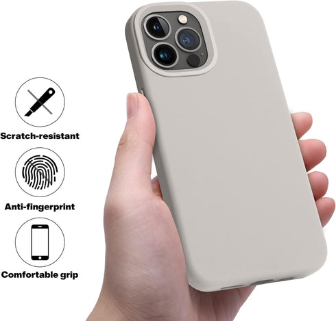 OTOFLY Compatible with iPhone 13 Pro Case, Liquid Silicone Slim Protective Shockproof Phone Case Cover with Anti-Scratch Microfiber Lining, 6.1 in...