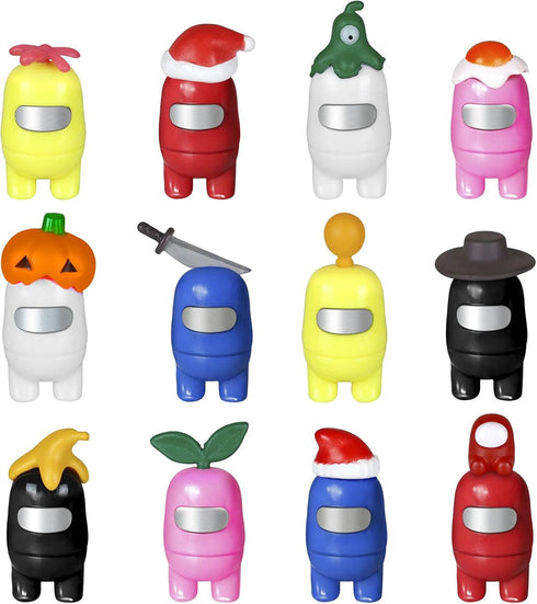 Merch Figurines Set, Collection Toys for Game Fans, Mini Character Action Figure Decorations, Astronaut Crewmate Desk Toy Gift for Children, Cake ...