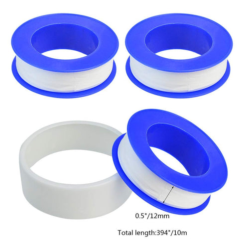 Thread Seal Tapes, Teflon Tape 1/2 PTFE Pipe Sealant Tape Industrial Thread Sealants Plumbers Thread Tape for Leak Water, Plumbers, Plumbing, Air ...