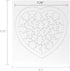 Hygloss Products - Compoz-A-Puzzle - Heart Shape - Fun Activity - Great for Arts & Crafts - White & Sturdy - Surrounding Frame is 8.5” x 9.5” - 36...