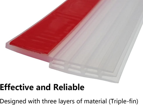 Door Sweep, Door Draft Stopper, Weather Stripping No Tools Requried 2" Width x 39" Length Easy Cut to Size...