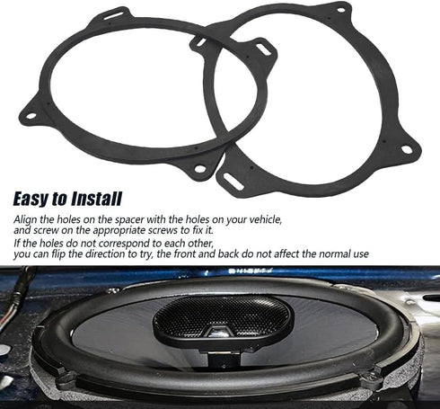 6x9 Inch Rear Deck Speaker Adapter Spacer Ring Fit for Camry 2002-2011 Corolla 2003-2013 Solara 2004-2009 Yaris Liftback 2007-2015 Yaris Sedan 200...