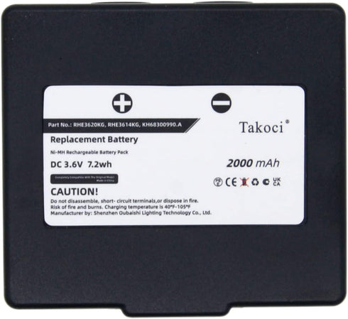 68300900 Battery Replacement for ABITRON KH68300990.A HETRONIC 68300600 68300900 2000mAh 3.6V...