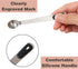 Measuring Spoons Set of 5, Tiny Stainless Steel Measuring Spoons with Black Silicone Handle, Small Measuring Spoon 1/64, 1/32, 1/16, 1/8, 1/4 tsp,...