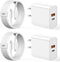 iPhone 15 Charger Fast Charging, 2 Pack 20W Dual Port PD+QC3.0 Wall Charger Block with 10FT Long USB C to C Charger Cable Compatible for iPhone 15...