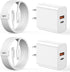 iPhone 15 Charger Fast Charging, 2 Pack 20W Dual Port PD+QC3.0 Wall Charger Block with 10FT Long USB C to C Charger Cable Compatible for iPhone 15...