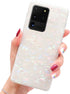 J.west Galaxy S20 Ultra Case, Luxury Cute Sparkle Bling Translucent Thinfoil Print Soft Silicone Phone Case Cover for Girls Women Slim Pattern Des...