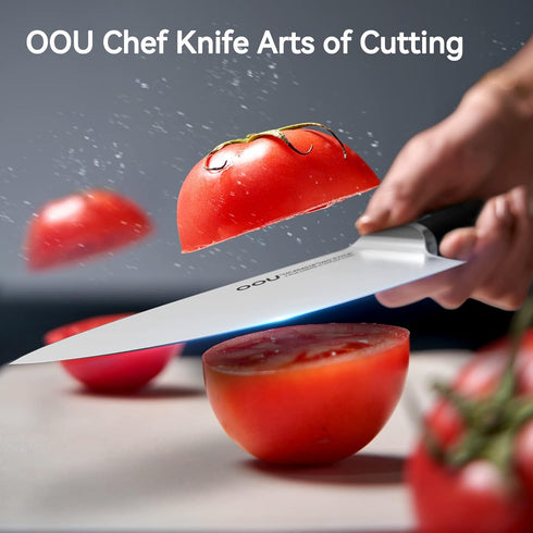 Professional Chef Knife 8 Inch Kitchen Knife, German High Carbon Stainless Steel Super Sharp Chef's Knife With Ergonomic Solid Wood Handle, Useful...