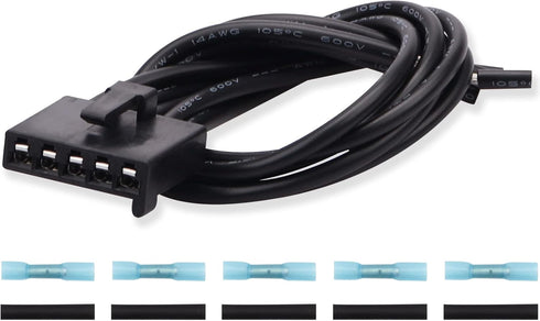 WPT1285, 645-512 Blower Motor Resistor Connector Wire Assembly, AC Fan Blower Wire Harness Pigtail Compatible with 2010-2015 Ford Fusion, 11-14 Li...