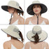 EINSKEY Women's Ponytail Sun Hat, Packable Wide Brim Large Head Bucket Hat for Fishing Hiking Gardening Safari Beach Pool...