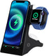 4-in-1 Wireless Charger for Multiple Devices with Night Lamp, Wirelsss Charger Station for iPhone 14/14 Pro/13/13 Pro/12/12Pro Max/11 Series/XS Ma...