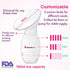 NatureBond Silicone Breast Pump with lid, Stopper, Strap, Pouch. Breastfeeding Essential Premium All in 1 Set. 3.4oz 100ml (Premium All-in-ONE)...