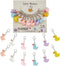 PLIGREAT 12 Pcs Colorful Duck Stitch Markers Cute 3D Swimming Duck Crochet Stitch Marker Charms with Removable Lobster Clasp Locking Knitting Mark...