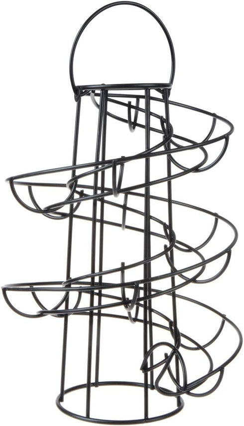 Egg Skelter Deluxe Modern Spiraling Dispenser Rack - Freestanding Wire Chicken Egg Storage Organizer Display Holder Basket for Countertop Kitchen,...
