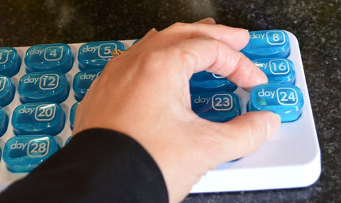 31 Day Monthly Pill Pod Organizer for Easy Medication Management - Stay on Track with Daily Vitamin Supplement Med Boxes, Ready for Travel...