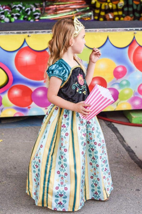 Little Adventures Alpine Princess Coronation Dress Up Costume (Large Age 5-7) - Machine Washable Child Pretend Play and Party Dress with No Glitte...