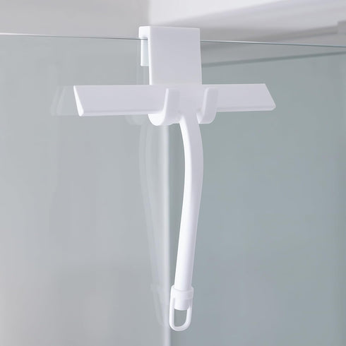 9 inch Squeegee Set with Over Wall Hanger, Suction Cup, and Hook, Glass Cleaning Squeegee for Shower Doors, Windows, Glass Doors, Bathrooms, Mirro...