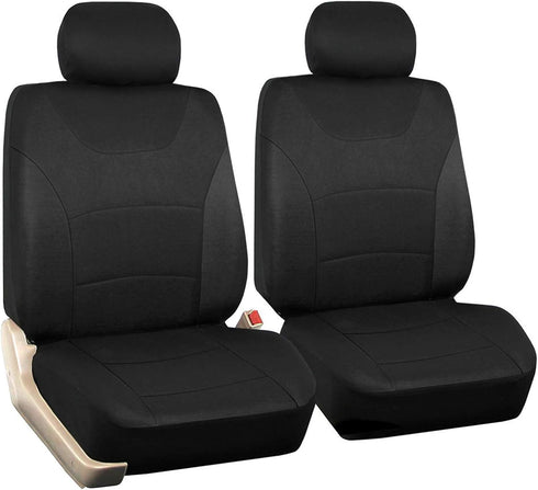 Car Front Seat Covers, Black Universal Fit Seat Covers for Sedan, Truck, SUV 1 Pair of Cloth Bucket Seat Covers...