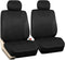 Car Front Seat Covers, Black Universal Fit Seat Covers for Sedan, Truck, SUV 1 Pair of Cloth Bucket Seat Covers...