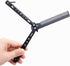 WAYDA Butterfly Knife, Trainer Martial Arts Practice Tool Steel Metal Folding Knife Comb Unsharpened Blade, Training Knife for Practicing Flipping...