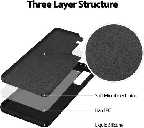 GOOSPERY Liquid Silicone Case for Galaxy S21 Plus (6.7 inches) Silky-Soft Touch Full Body Protection Shockproof Cover Case with Soft Microfiber Li...