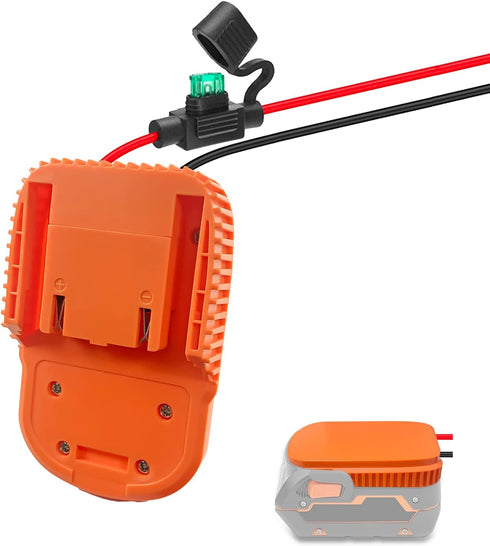 EID Power Wheels Adapter for Ridgid Battery 18V AEG Hyper Li-ion Battery Dock Power Connector with 14AW Wire and Fuse for DIY Use, RC Toy, Rc Car ...