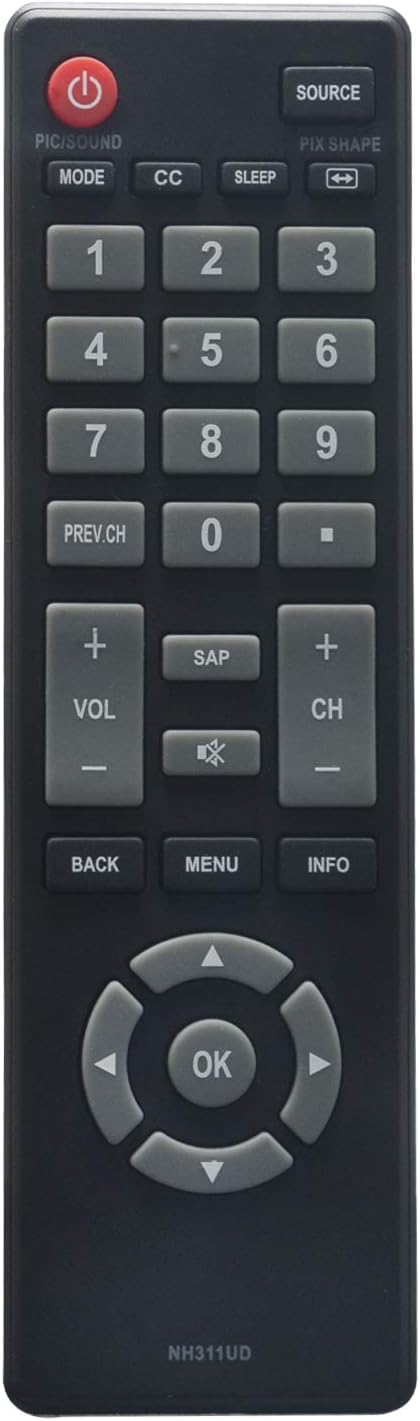 AIDITIYMI NH311UD Replaced Remote for Sanyo TV FW40D06FB FW40D36F-B FW40D36FB FW43D25F-B FW43D25FB FW50D36F-B FW50D36FB FW32D06F FW40D06F FW40D36F...