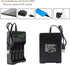 ABUNRO 4-Slot 18650 Battery Charger, Universal 4 Bay Charger for 18650 14500 18500 16350 Li-ion Rechargeable Batteries (No Battery)...