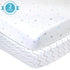 American Baby Company 2 Pack 100% Natural Cotton Fitted Mini Crib Sheets 38" x 24" - Soft & Breathable Small Nesting Portable Sheets, Fits Pack N ...