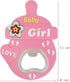 24 pcs Pink Bottle Opener Baby Shower Favor for Guest, Girl Baby Shower Party Souvenir/Keepsake/Decoration, PVC Metal Bottle Opener for Beer (Pink...