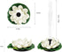 Solar Fountain Pump, Floating Water Lily Bird Bath Fountain with 6 Nozzles for Garden Patio Outdoor Pool Hummingbird Bath and Fish Pond Decor...