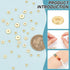 BENECREAT 60Pcs 3 Sizes Real 18K Gold Plated Brass Disc Spacer Beads, 4/6/8mm Gold Flat Round Jewelry Heishi Disc Spacer Beads for Bracelet Neckla...