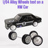 A Pair White Alloy 1:64 Wheels,Scale Alloy Wheels Rubber Tires,Model Alloy and Accessories Tires Wheel Rubber Tire and Wheel Sets Wheels and Tires...