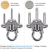 BeneLabel 3 Holes Heavy Duty Swing Hanger, Swing Set Hardware, Swing Set Accessories, Swing Set Brackets, Hammock Hanging Kit, Punching Bag Hanger...