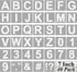 Alphabet Letter and Number Stencils 7 Inch - 40 Pack Large Letters and Numbers Stencil Templates with Signs for Painting on Wood, Reusable Number ...