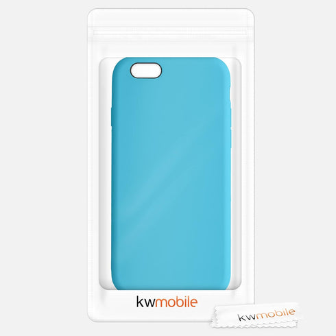 kwmobile Case Compatible with Apple iPhone 6 / 6S Case - TPU Silicone Phone Cover with Soft Finish - Ocean Blue...