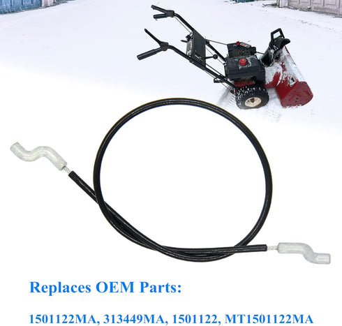 1501122MA Front Drive Lower Cable for Murray Craftsman Snowblower Snow Thrower 313449MA 1501122 MT1501122MA...