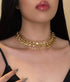3Pcs Punk Cuban Link Chain Choker Necklace Twist Rope Necklace Chunky Figaro Chain Prom Party Festival Jewelry for Women and Girls...