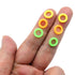 ZXUEZHENG 150 Pack Elasticity Silicone Soft Stitch Ring Markers for Knitting Crochet Etc, (Small Size for Needle Sizes 0-8, Orange, Yellow, Green)...