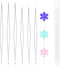 9pcs Big Eye Beading Needles, 3 Sizes Seed Beads Needles for Jewelry Making, Collapsible Bracelet Needles with Bottle, Bead Threader for Bracelet ...