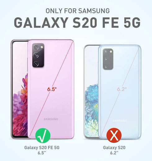 i-Blason Ares Series Designed for Samsung Galaxy S20 FE 5G Case (2020 Release), Dual Layer Rugged Clear Bumper Case with Built-in Screen Protector...