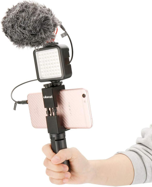 Ulanzi Mini Tripod Stand for Selfie Stick Monopod Stabilizer, Portable Folding Desktop Stand for for ZHIYUN Smooth Q/Smooth 4/ Feiyu/DJI OSMO Mobi...