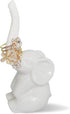 HOME SMILE Elephant Ring Holder for Jewelry,Engagement Wedding Ring Display Holder Stand Trinket Trays (Litltle White)...